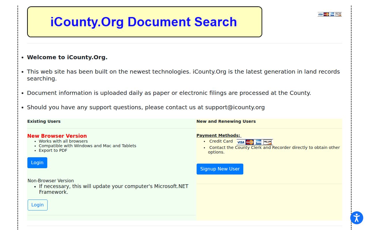 Custer County Clerk records iCounty recorded document search