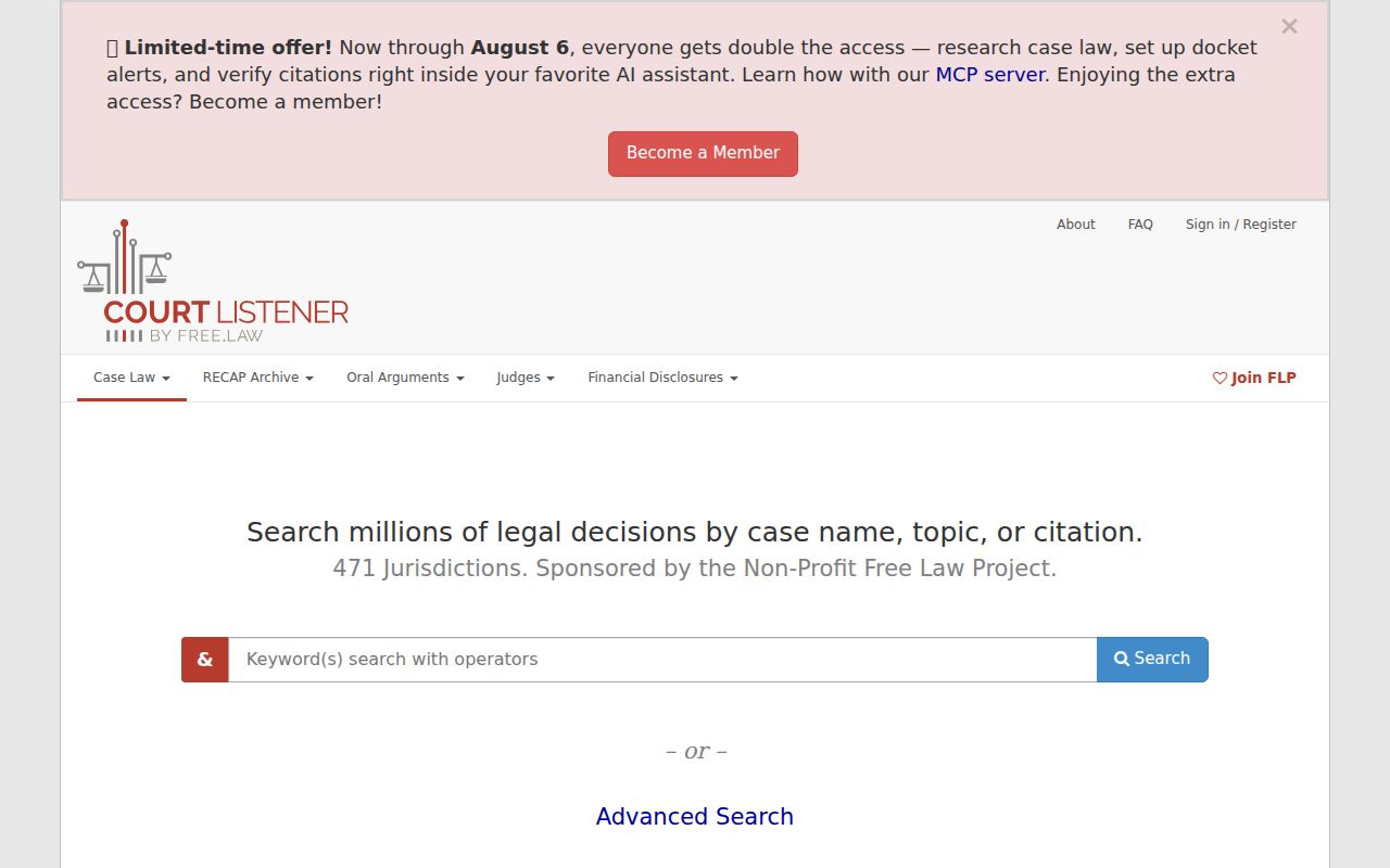 Custer County court dockets CourtListener public legal research context