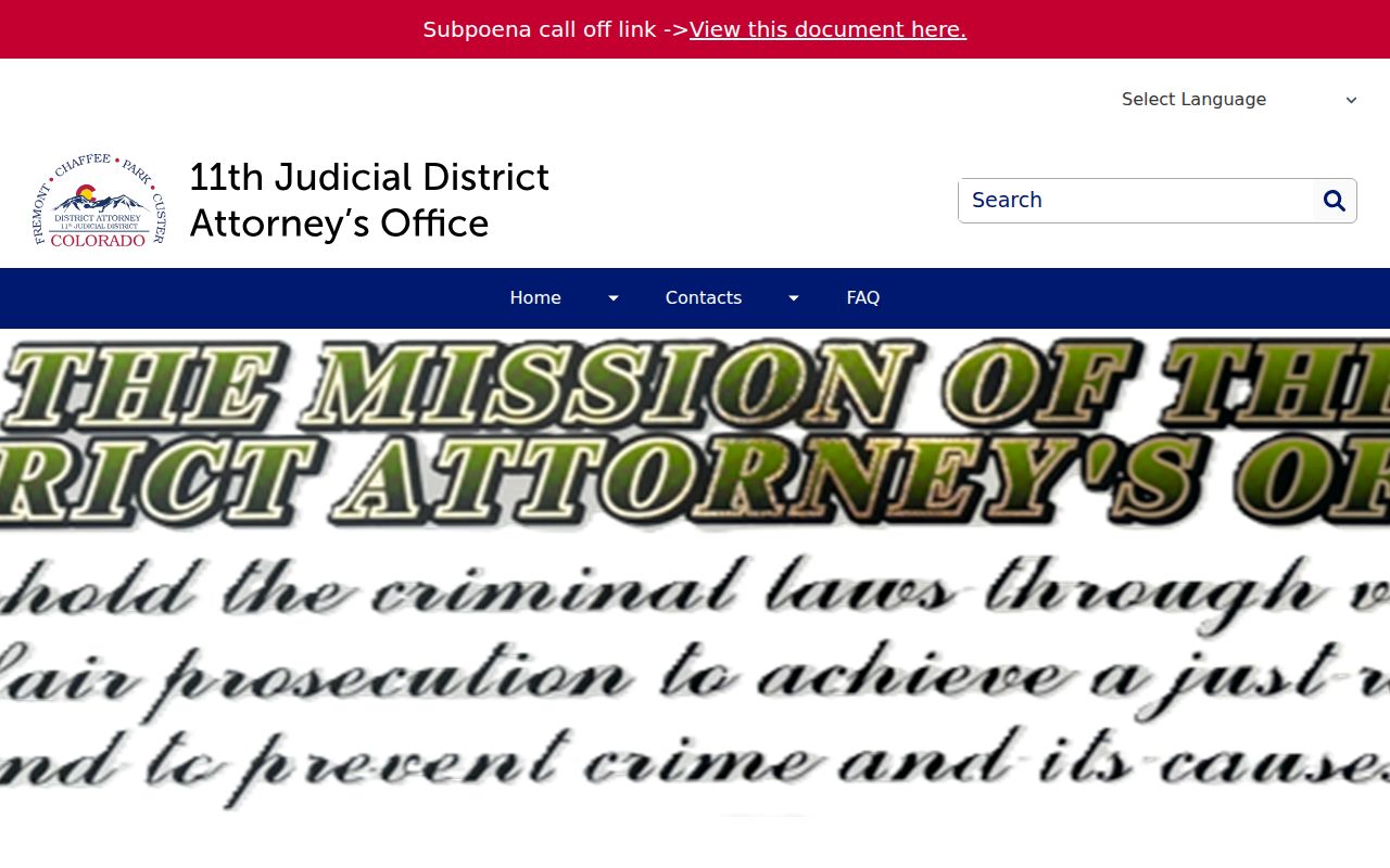 Custer County criminal court records 11th Judicial District Attorney source