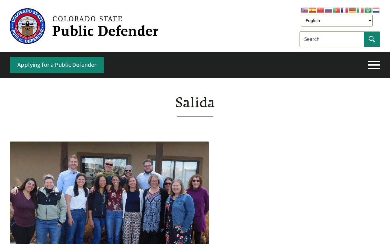 Custer County criminal court records public defender Salida office