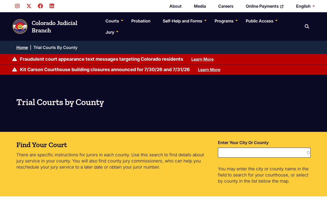 Custer County court records Colorado County Court overview