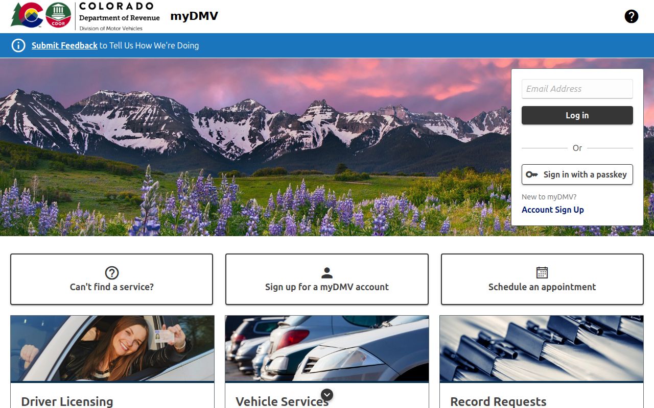 Custer County traffic court records Colorado DMV myDMV portal